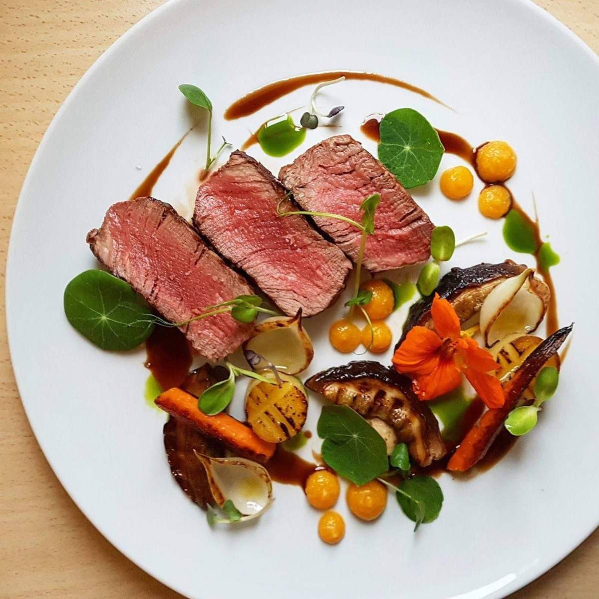 Signature beef course by Chef Djordjo Cetkovic